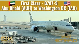 Etihad Airways  B7879  First Class  Abu Dhabi AUH to Washington DC IAD  Trip Report [upl. by Paley]