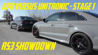 APR VERSUS UNITRONIC  STAGE 1  AUDI RS3 COMPARISON [upl. by Anen]