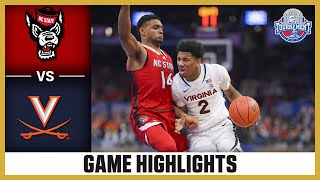 NC State vs Virginia Game Highlights  2024 ACC Men’s Basketball Tournament [upl. by Akinert]