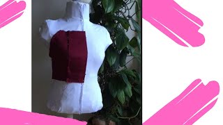 29 ✅ HOW to MAKE a CORSET  DRAPING MOULAGE  La lu de Cuba  PART 1diy moulage draping [upl. by Aicitan]