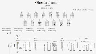 Jesed  Ofrenda al Amor partitura y tablatura [upl. by Hoagland]