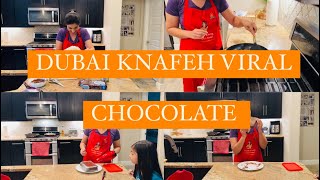 VIRAL DUBAI KNAFEH PISTACHIO CHOCOLATE RECIPE [upl. by Llerrom]