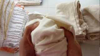 Cloth Diapering Overview Prefolds and Flats [upl. by Hsizan]