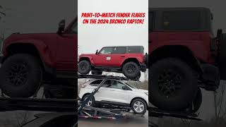 2024 Bronco Raptors With PaintToMatch Fender Flares shorts [upl. by Sokim]