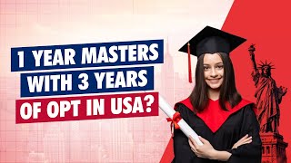 1 Year Masters with 3 Years of OPT in USA  OTP jobs in USA  OPT After Masters in USA  CPT amp OPT [upl. by Demaggio]