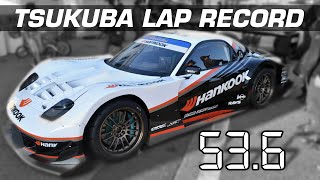 TIME ATTACK  Revolution RX7 Tsukuba RWD LAP RECORD [upl. by Anitsugua]