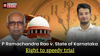 P Ramachandra Rao vs State Of Karnataka  AOR Case  India Legal [upl. by Julianna]