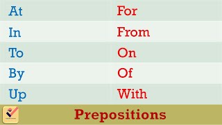 Prepositions in English  40 Important prepositions  Vocabulary  List of Prepositions [upl. by Googins499]