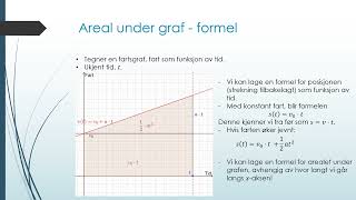 Formel for areal under graf [upl. by Dorfman]