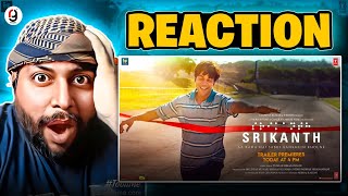 SRIKANTH Official Trailer RAJKUMMAR RAO  JYOTIKA ALAYA  TUSHAR HIRANANDANI  REACTION BY RG [upl. by Enirahtak]