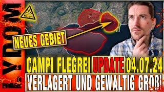 CAMPI FLEGREI In neues GEBIET verlagert  Bodenhebung hält weiter an [upl. by Dranek]