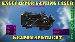 Fallout 4 Weapon Spotlights Kneecapper Galting Laser Gunners Plaza [upl. by Esiouqrut276]