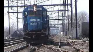 Conrail FJ4 at Holmesburg Jct March 27 2003 [upl. by Brandise302]