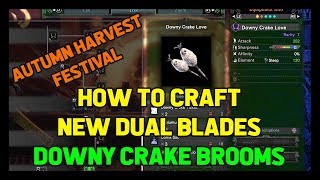 Monster Hunter World  HOW TO CRAFT DOWNY CRAKE BROOMS [upl. by Laicram]