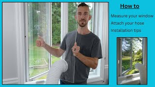 Venting a Portable Air Conditioner through a Casement Crank out Window [upl. by Lalittah]