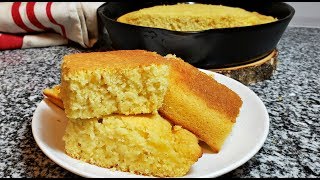 Easy Cornbread Recipe  How To Make Soft Fluffy Cornbread [upl. by Marienthal]