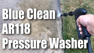 AR Blue Clean AR118 1500 PSI 15 GPM Hand Carry Electric Power Pressure Washer Review [upl. by Waxman]