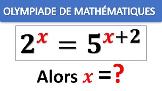 Olympiade de Mathématique  Résoudre léquation Exponentiel  Sujets amp Concours math 2024  Astuces💯 [upl. by Amaryllis]