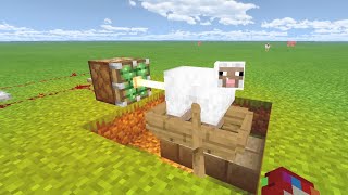 MECANISMOS DE REDSTONE FÁCIL DE HACER EN MINECRAFT CON UNA OVEJA [upl. by Areivax]