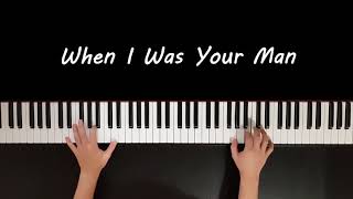 Bruno Mars  When I Was Your Man piano cover by Mark Piano Music Sheet [upl. by Ashlie900]