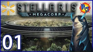 Lets Play Stellaris MegaCorp 22  Walmart Slugs Megacorporation Gameplay  Episode 1 [upl. by Bullock]