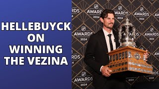 Connor Hellebuyck on winning the Vezina Trophy  Winnipeg Jets press conference [upl. by Gypsie982]