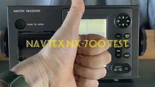 How to test NAVTEX  как тестировать NAVTEX NAVTEX NX700 [upl. by Tamra]