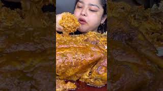 Spicy whole chicken NS chicken biryani💪😱🔥 eatingchickencurrywithrice youtubeshort [upl. by Sivrahc]