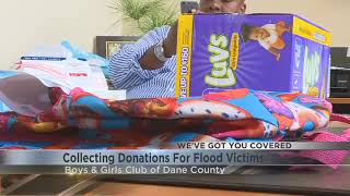 Boys and Girls Club collecting donations for Hurricane Harvey vi WKOW 27 Madison WI Breaking News [upl. by Aan572]