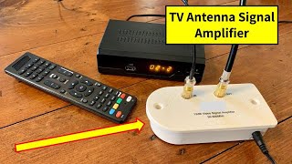 TV Antenna Signal Amplifier  Booster  Improve OvertheAir TV Reception [upl. by Jabez]