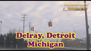 ABANDONED Detroit Neighborhood Delray Detroit Michigan 4K [upl. by Rhodia970]