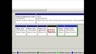Zmniejszanie i usuwanie partycji w Windows 7 [upl. by Earej]