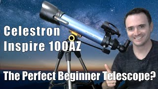 Celestron Inspire 100AZ  The perfect Beginner Telescope [upl. by Lexine]