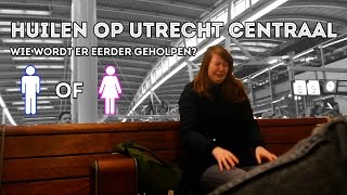 NAASTENLIEFDETEST Huilen op Utrecht Centraal [upl. by Ymmac]