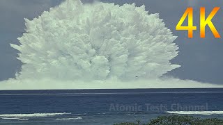 150 METER UNCUT FOOTAGE OF UNDERWATER ATOMIC BLAST 1958 [upl. by Anoirtac]