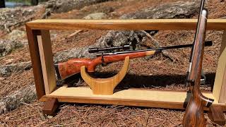 Mini bolt action rifles in exotic woods [upl. by Hadlee]