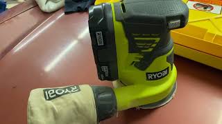 Ryobi 18V ONE Cordless Random Orbit Sander Quick Review [upl. by Osmond]