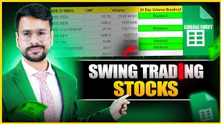 AUTOMATIC Swing Trading Stock Selection with Google Sheet  Swing Trading For Beginners [upl. by Alexine]