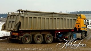 Budowa Autostrady A1 Łódź  Węzeł Brzeziny  ul Malownicza [upl. by Esidnac]