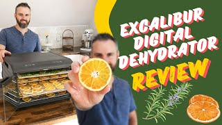 Excalibur 6 Tray Digital Dehydrator Review Lets dehydrate some orange slices and fresh herbs [upl. by Lennaj]