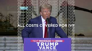 All Costs Covered for IVF Vote Donald J Trump [upl. by Jere253]