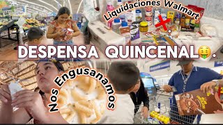 NOS ENGUSANAMOS 🤢🪱 Despensa Quincenal ✅🤑 liquidaciones en Walmart ❌ [upl. by Enaerb]