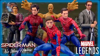 Marvel Legends SpiderMan No Way Home Holland Maguire Garfield Murdock MJ Sandman Hasbro Review [upl. by Mccall632]