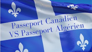 Passeport Canadien VS Passeport Algérien [upl. by Huntlee]