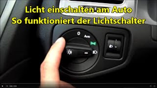 Autofahren lernen  Licht einschalten am Auto so gehts Autolicht schalten Abblendlicht [upl. by Salli265]