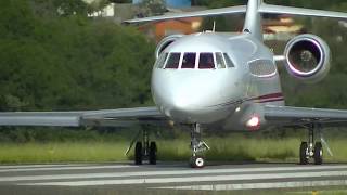 Dassault Falcon 2000 Decolagem Com Audio Jundiaísp [upl. by Ohce]