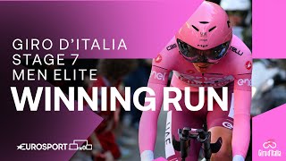 THRILLING TIME TRIAL 😮‍💨  Giro DItalia Stage 7 Race Finish  Eurosport Cycling [upl. by Oak824]