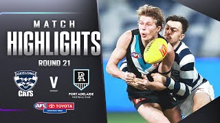 Geelong v Port Adelaide Highlights  Round 21 2023  AFL [upl. by Reis368]