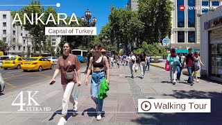 4K Ankara City Center Walking Tour  Turkey Walk 2023 [upl. by Myles463]