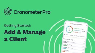 How To Add amp Manage A Client On Cronometer Pro [upl. by Greeson]